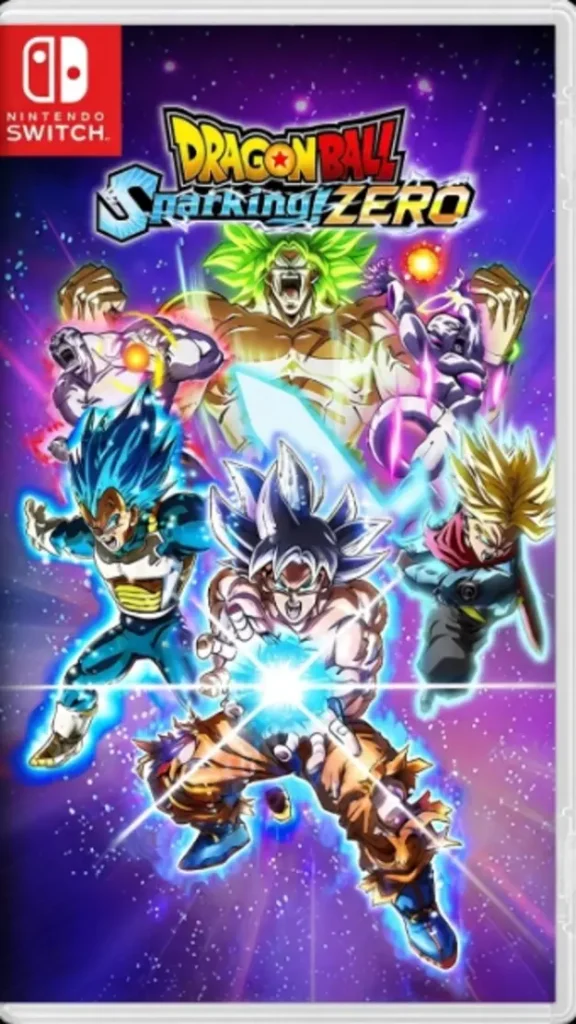 DRAGON BALL Sparking ZERO Switch NSP Nintendo Switch cover featuring Goku, Vegeta, Broly, and other Dragon Ball characters