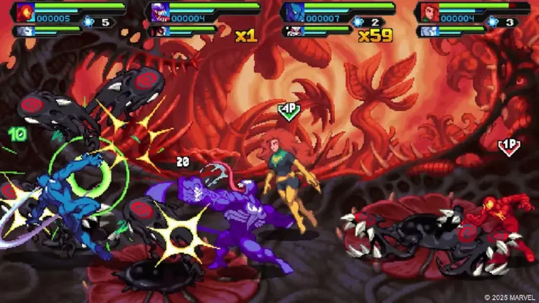 Marvel Cosmic Invasion Switch NSP multiplayer battle against Venom in alien world