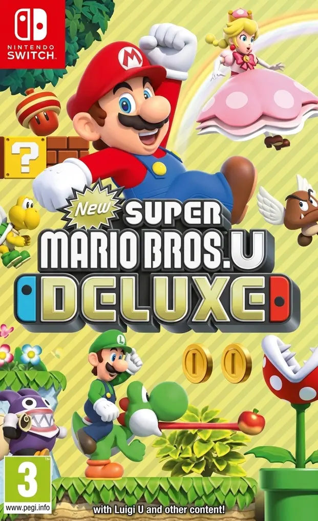 New Super Mario Bros U Deluxe Switch NSP Nintendo Switch game box cover art