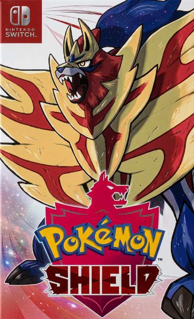 Pokemon Shield Switch NSP Nintendo Switch official cover featuring the legendary Pokémon Zamazenta
