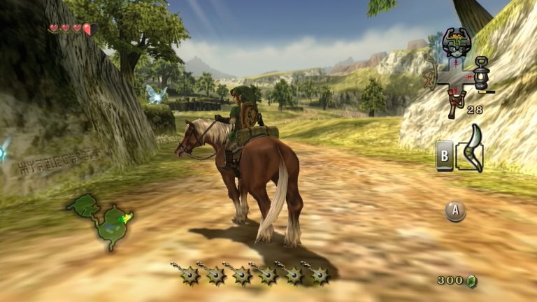 The Legend of Zelda Twilight Princess Switch NSP Link riding Epona across Hyrule Field