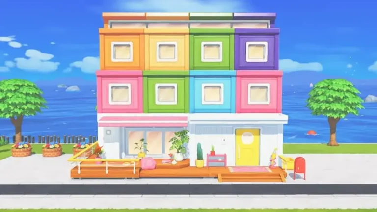 Tomodachi Life: Living the Dream Switch NSP Colorful apartment building