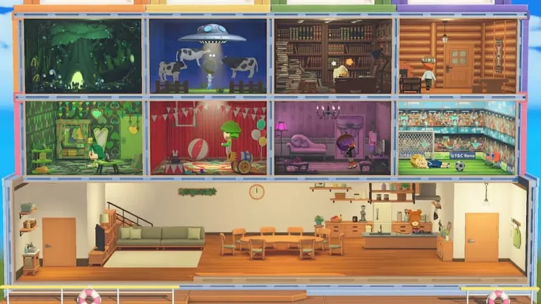 Tomodachi Life: Living the Dream Switch NSP Customizable rooms and interiors